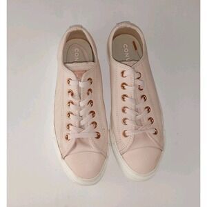 Converse All Star Lace Up Leather Sneaker Size W8/M6 Cap Toe Pink Streetwear